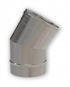 EW PLUS Einwand-Bogen 30° Edelstahl